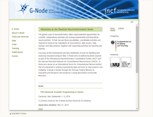 Tablet Screenshot of g-node.org